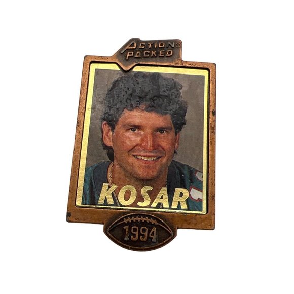 1994 Action Packed QB Club NFL Football Lapel Pins Kosar Hostetler Cunningham - Picture 5 of 6